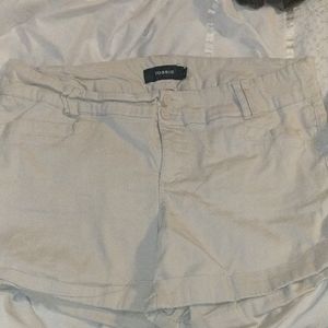 Torrid- Cream Sateen Shorts